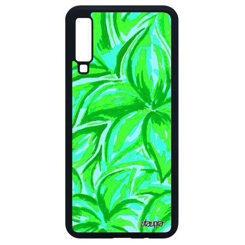 фото Противоударный чехол на телефон // samsung galaxy a7 2018 // "цветочный узор" лепестки дизайн, utaupia, цветной
