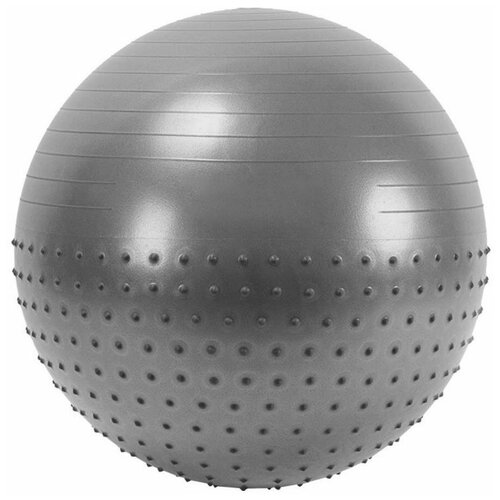 фото Мяч гимнастический anti-burst полу-массажный 65 см (серый) fbx-65-5 hawk