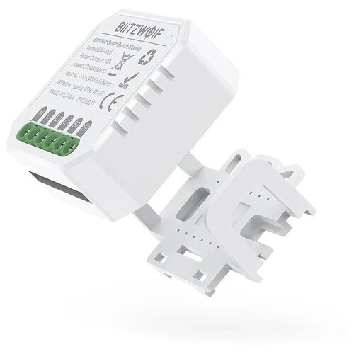 Интеллектуальный переключатель BlitzWolf BW-SS5 2Gang 2300W Smart Switch Module White