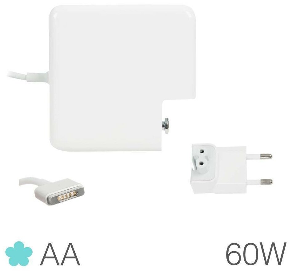 Блок питания (зарядное устройство) Apple MagSafe 2 60W для MacBook Pro 13", 2012 - 2015 / AA