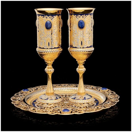 фото Питейный набор для вина «дуэт» златоуст русь великая