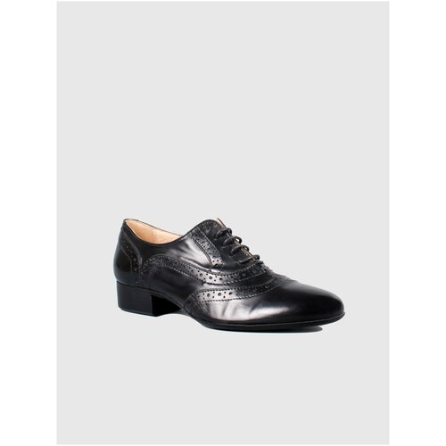 Женская обувь, G. Benatti, туфли, модель Броги, натуральная кожа теленка, черный цвет, шнурки, размер 39