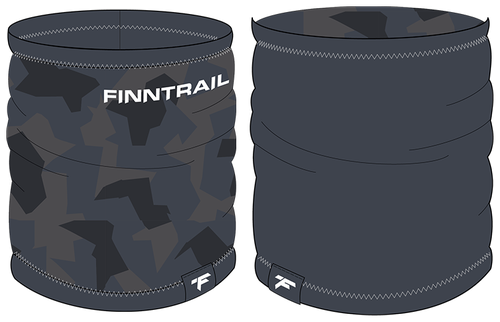 Бандана Finntrail, подкладка, размер one size, хаки, серый