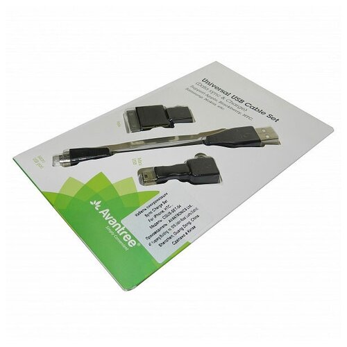 Кабель USB-MicroUSB Avantree с переходником miniUSB (CGUS-SET-04) 13см черный кабель usb microusb avantree с переходником miniusb cgus set 04 13см черный