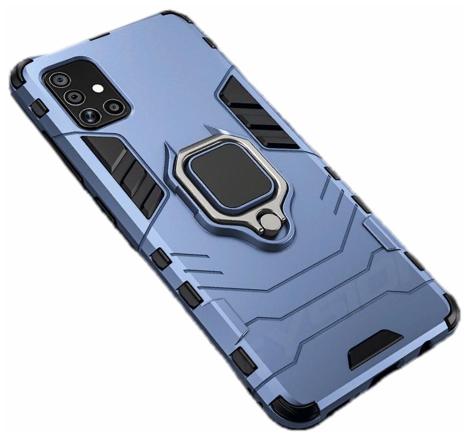 Чехол-бампер MyPads для Samsung Galaxy Note 10 Lite / Note10 Lite SM-N770F противоударный усиленный ударопрочный синий