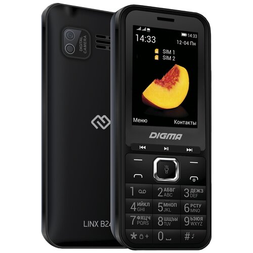 DIGMA LINX B241, 2 SIM, черный