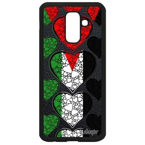 фото Красивый чехол для // samsung galaxy a6 plus 2018 // "флаг палестины с сердцем" страна патриот, utaupia, цветной