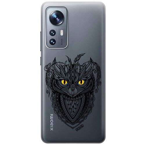 Силиконовый чехол на Xiaomi 12, 12X, Сяоми 12, 12Х с 3D принтом Grand Owl прозрачный силиконовый чехол на xiaomi 12 12x сяоми 12 12х с 3d принтом grand leo прозрачный