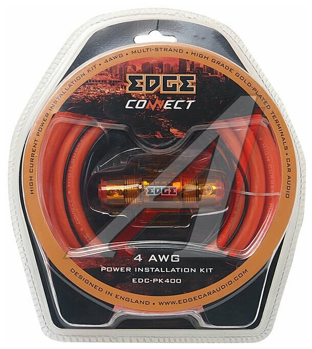 Набор проводов Edge EDC-PK400 красный/черный - фото №2