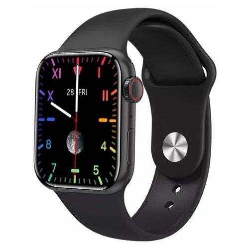 фото Умные смарт часы m26 pro smart watches pro6 (ios/android) с full touch экраном , беспроводной зарядкой , приемом-ответом звонков , тонометром, пульсоксиметром, электрокардиографом, шагомером, личным тренером, 44 мм. (черный)