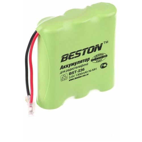 аккумулятор beston bst 404 т 314 3 6 в 300 мач nimh bl1 Аккумулятор BESTON BST- T236 (Panasonic HHR-P501, GP T-236), 3.6 В, 3хАА, 1300 мАч, NiMH BL1