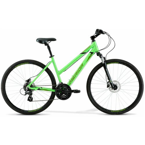 фото Велосипед merida crossway 10-d lady 2021 зеленый/черный 54cm