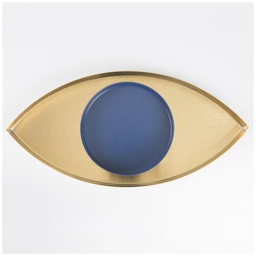 фото Органайзер для мелочей глаз the eye (золотой с синим) doiy