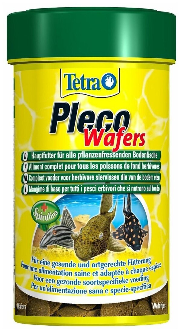 Pleco Wafer 100мл, корм для травоядных донных рыб
