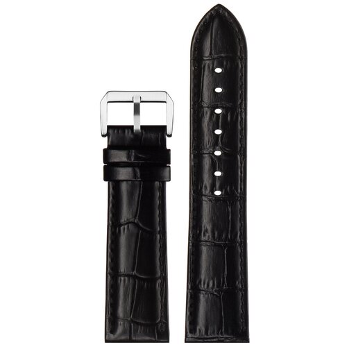 Ремешок Armo, фактура под рептилию, размер 24/22 L, черный