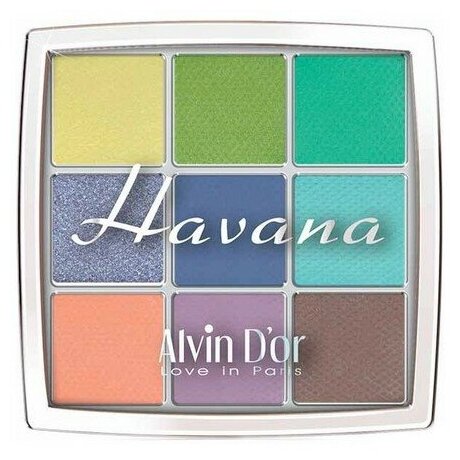 Alvin D'or Палетка теней для век 9 цветов havana