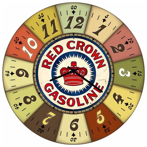 фото Svs настенные часы svs 3502415 reg crown gasoline