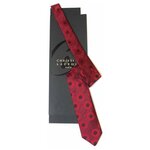 Стильный красный галстук Кристиан Лакруа 31941 - изображение