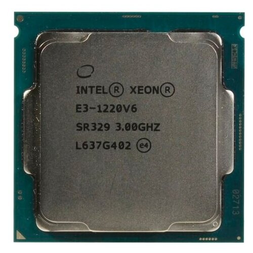 Процессор Intel Xeon E3-1220 v6 LGA1151, 4 x 3000 МГц, OEM процессоры intel процессор e3 1280 v6 intel 3900mhz