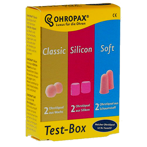 Тест-набор беруш OHROPAX (Classic, Silicon, Soft)