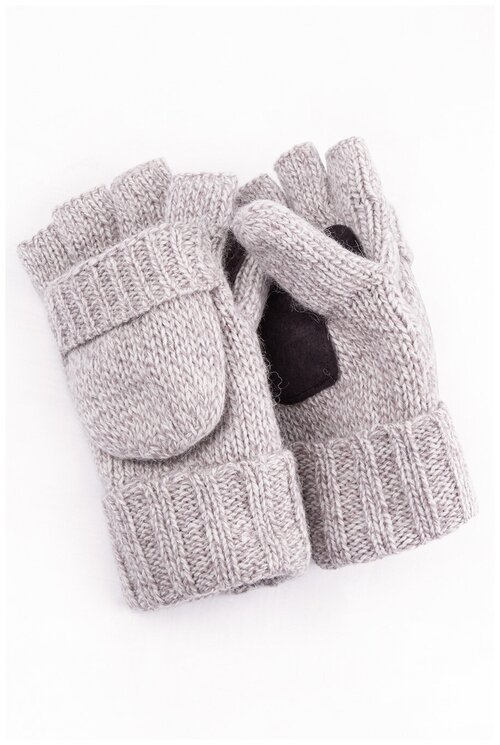 Перчатки / Street Soul / Тёплые мужские перчатки без пальцев / бежевый / (One size)