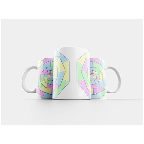 фото Кружка "цветовой круг, 3d, пастель" 320 мл lotsprints