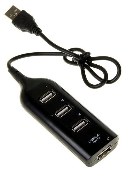 USB-разветвитель (HUB) LuazON HGH-63009 на 4 порта микс "Luazon Home"