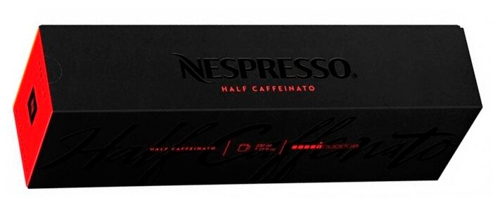 Кофе в капсулах Nespresso Vertuo Half Caffeinato, 10 шт. 7367.40 ,1 уп. - фотография № 1