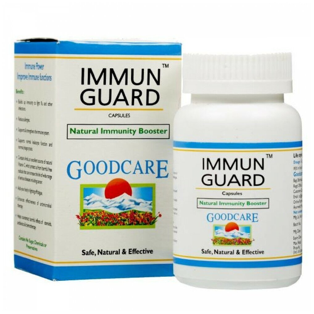 Иммун Гуард Байдинахт (Immun Guard Baidyanath Good Care) Для иммунитета При простуде 60 капсул