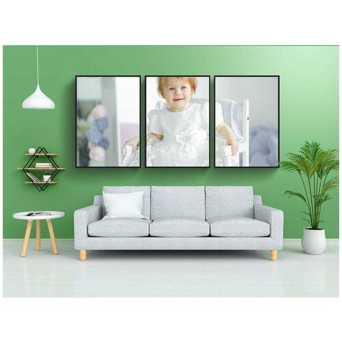 фото Набор модулных постеров для интерьера "ребенок, счастливый, радость" 60x90 см. в тубусе, без рамки lotsprints