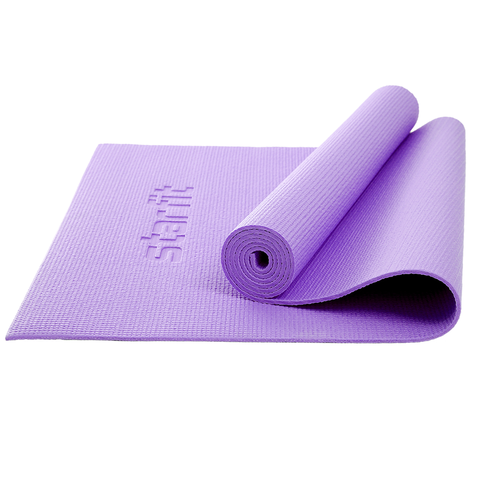 Коврик для йоги и фитнеса Core FM-104 183x61, PVC, фиолетовый пастель, 0,8 см