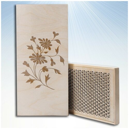 фото Доска садху с динамическими гвоздями, растения цветы - 1295 светлая goodwood