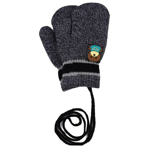 фото Варежки l'addobbo для мальчиков демисезонные, размер 2-4, серый