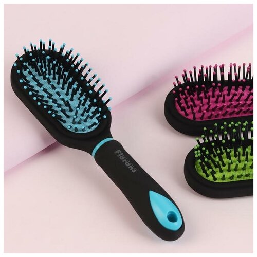 Расческа-мини Радуга, массажная, комбинированная, цвет микс, 17 см