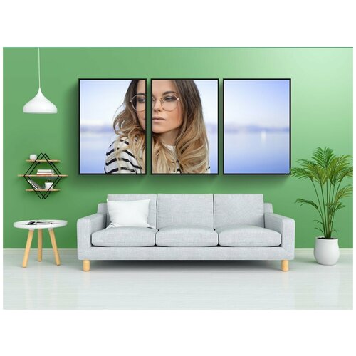 фото Набор модулных постеров для интерьера "люди, женщина, красота" 60x90 см. в тубусе, без рамки lotsprints