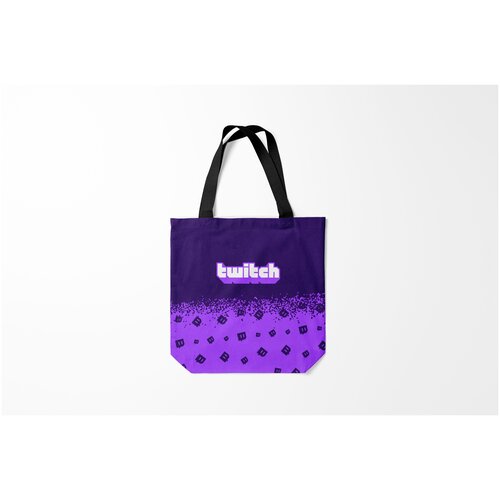 фото Сумка-шоппер / 40х40 см / геймерам / разные игры twitch твич burnettie