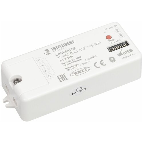 Intelligent arlight конвертер ty-802-dali-ble-1-10-suf (230V, 10A, DALI, 0-10V), 1шт