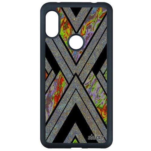 фото Защитный чехол для мобильного // xiaomi redmi note 6 pro // "икс-орнамент" вершина геометрический, utaupia, серый