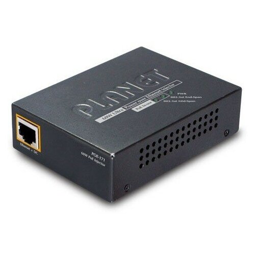 Инжектор Planet POE-171 dc input single port 10 100 1000mbps poe injector 24v 1a power adapter