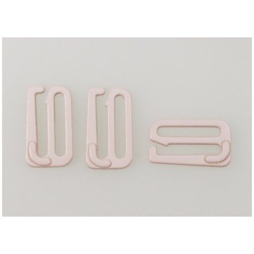 2853 Крючок для бюстгальтера 15мм, металл, Arta-F (168 серебристый пион), 50 шт