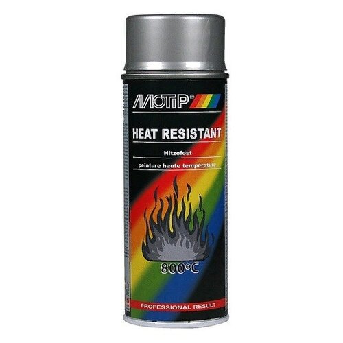 Эмаль MOTIP Heat Resistant Lacquer термостойкая до 800, dark anthracit, 400 мл