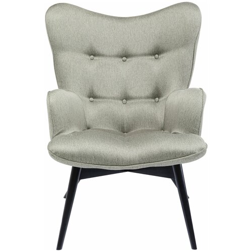 фото Kare design кресло vicky, коллекция "вики" 73*94*81, полиэстер, полиуретан, бук, серый