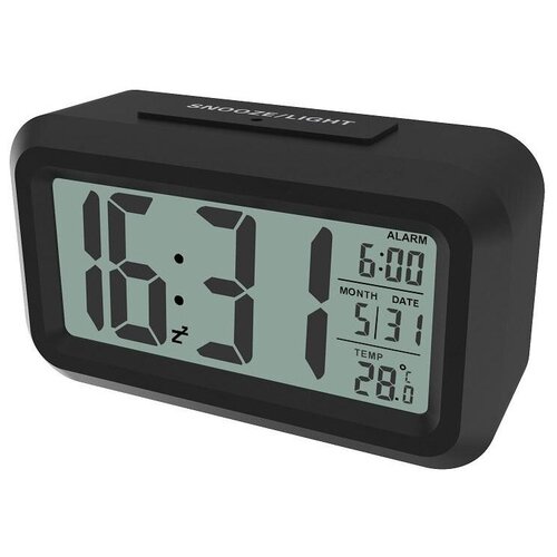 Часы-будильник цифровые RITMIX CAT-100 черный 1650029 117500₽