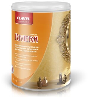 Декоративное покрытие Clavel Riviera, белый, 1 кг