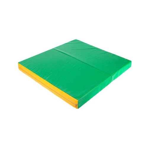 Мат 100 х 100 х 10 см 1 сложение винилискожа цвет зелёныйжёлтый 3309607 5250₽