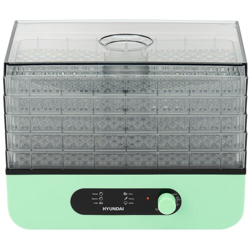 Сушилка для фруктов и овощей Hyundai HYDF-5032 5под 400Вт мятный 337900₽