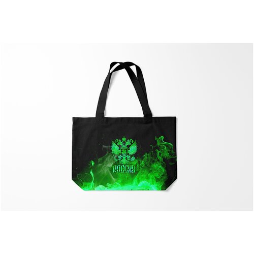 фото Сумка-шоппер / 46х35 см / патриотичные / я русский россия burnettie