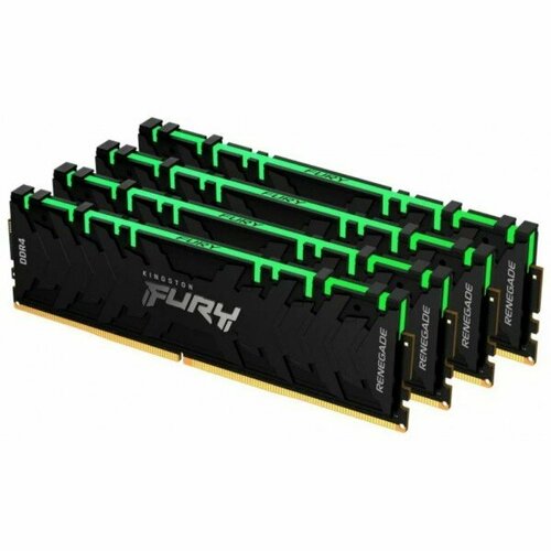 Память оперативная Kingston 32GB 3200MHz DDR4 CL16 DIMM Kit of 4 FURY Renegade Black 1286900₽