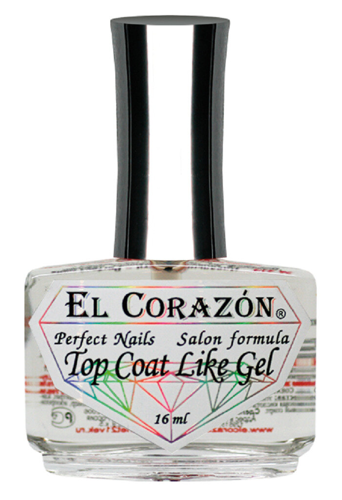 EL Corazon Perfect Nails №434 Верхнее покрытие "Top Coat Like Gel" 16 мл