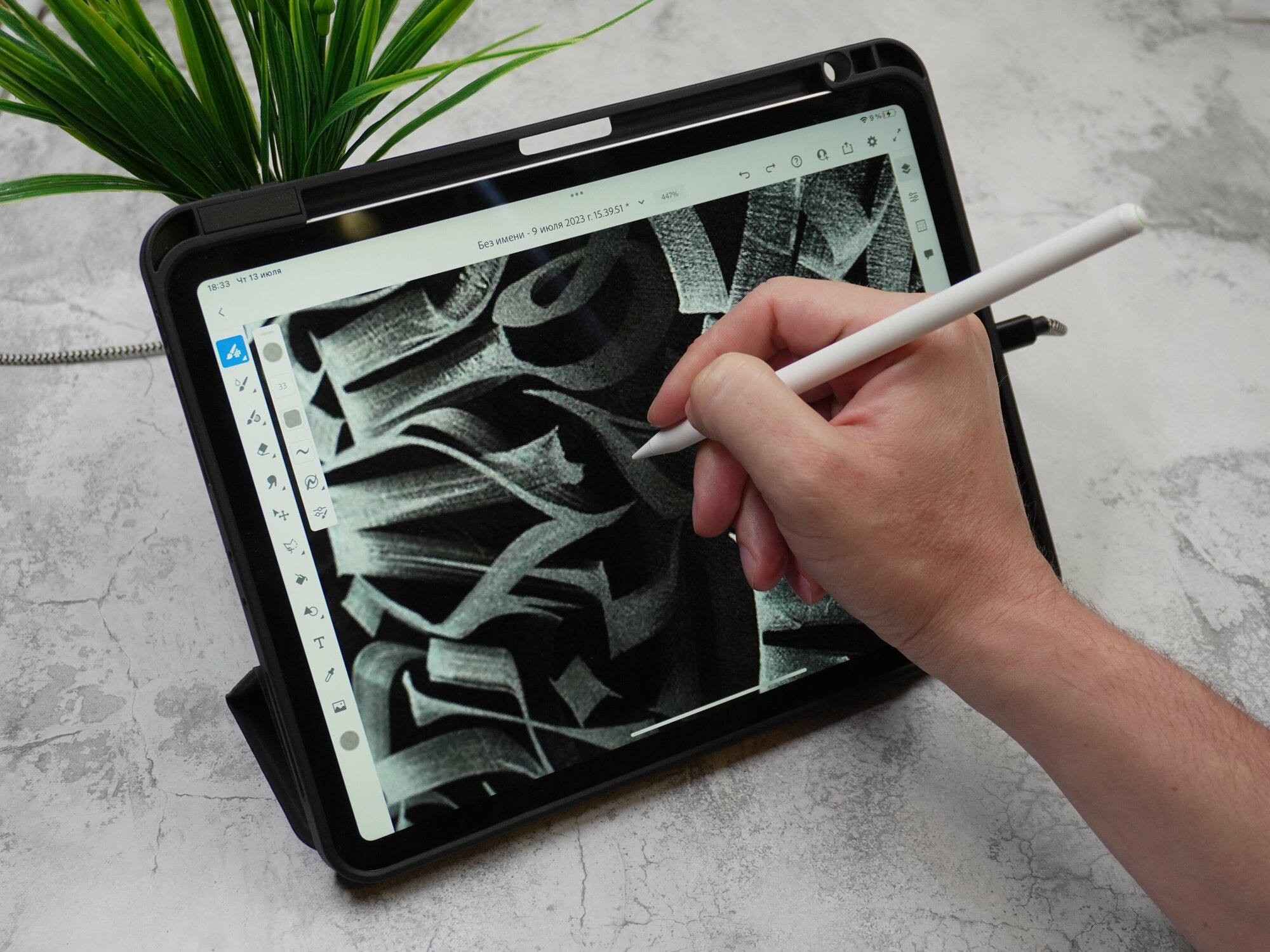 Стилус для iPad с магнитной зарядкой AGNI Senses Apple Pencil для рисования